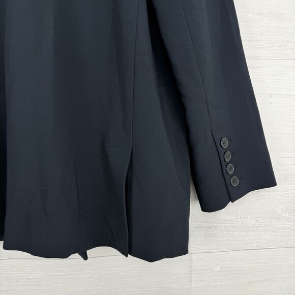 Anthropologie Maeve Double Breasted Blazer Women 16P Navy Oversized Office - Picture 6 of 16